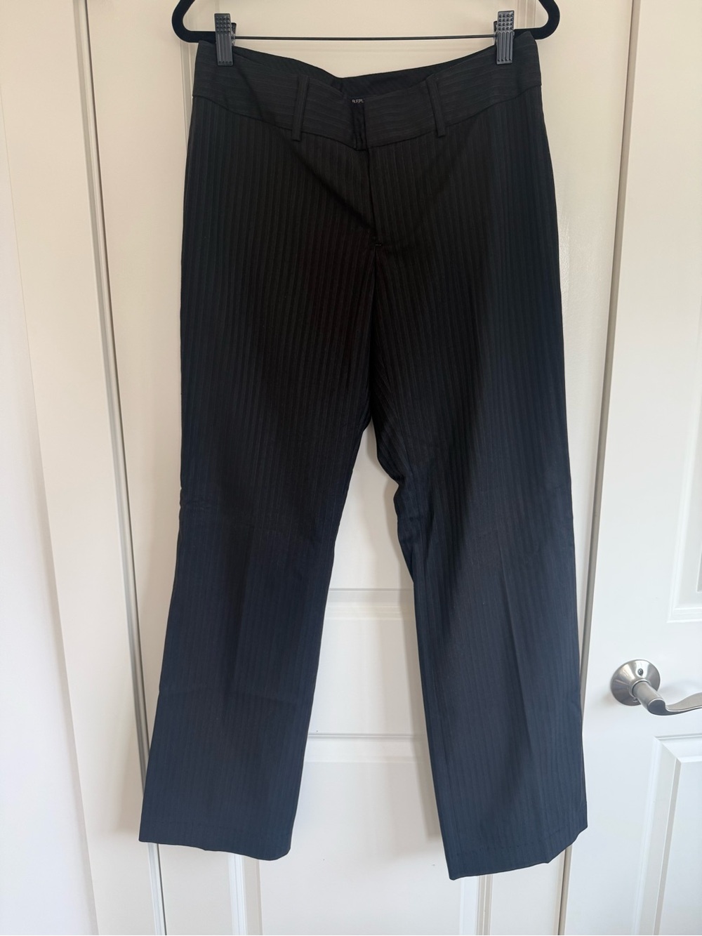 Banana Republic Women's Black Pinstripe Trousers